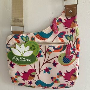Lily Bloom cross-body birds purse *New